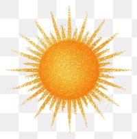 PNG Orange color sun icon shape sky art.