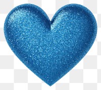 PNG Blue color heart icon glitter shape white background.