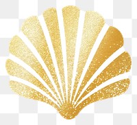 PNG Gold color sea shell icon white background invertebrate seashell.