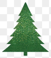 PNG Green color Christmas tree icon christmas shape plant.