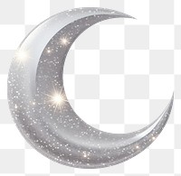 PNG Silver color moon icon astronomy outdoors nature.