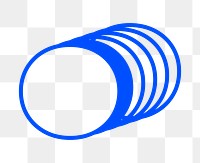 Dot png blue symbol, transparent background