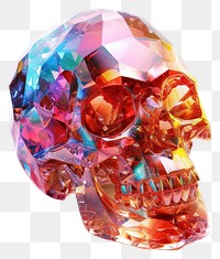PNG Cinco de mayo skull gemstone jewelry crystal.