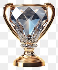 PNG Gold trophy cup gemstone jewelry diamond.