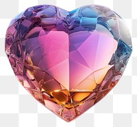 PNG Heart shape gemstone jewelry white background.
