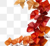 PNG Origami plant leaf autumn.
