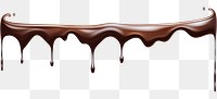 PNG Dripping chocolate syrup food white background copy space.