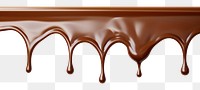 PNG Dripping chocolate syrup dessert food white background