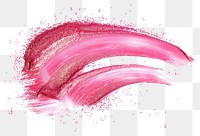 PNG Pink brush strokes cosmetics petal white background.