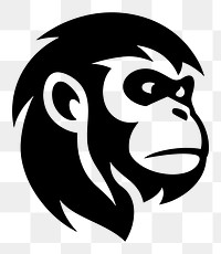 PNG Monkey logo icon wildlife animal mammal.