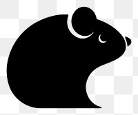 PNG Mouse logo icon silhouette animal black.