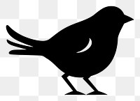 PNG Animal logo icon silhouette blackbird white.