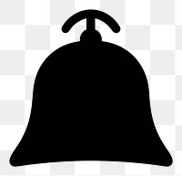 PNG Bell logo icon silhouette black white background.