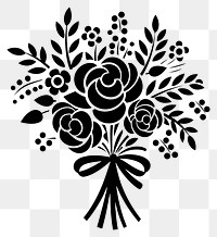 PNG Bouquet logo icon pattern white celebration.