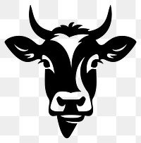 PNG Cow logo icon livestock cattle mammal.