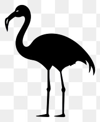 PNG Flamingo logo icon silhouette animal black.