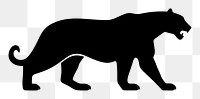 PNG Jaguar logo icon silhouette mammal animal.