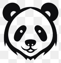 PNG Panda animals logo icon carnivora moustache portrait.