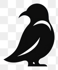 PNG Penguin logo icon silhouette animal black.