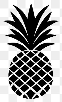 PNG Pineapple logo icon fruit plant white background.