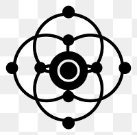 PNG Science logo icon monochrome chandelier research.