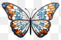 Mosaic tiles of butterfly animal insect art.