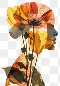 PNG Woman in beauty concept flower plant art