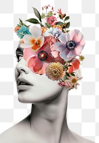 PNG Woman in beauty concept flower plant adult