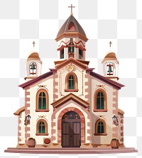 PNG Cartoon of church architecture building worship.