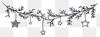 PNG Divider doodle flag star drawing sketch plant