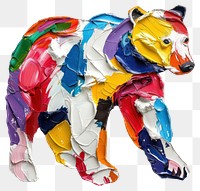PNG Polar bear made from polyethylene mammal animal art.