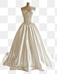 PNG Wedding dress wedding fashion white. 