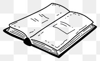 PNG Illustration of a minimal simple quran book publication cartoon sketch.