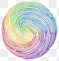 PNG Illustration of a minimal simple rainbow backgrounds spiral line.