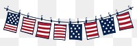 PNG American flag string line white background american flag.