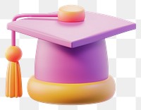 PNG 3d cartoon rendering graduation cap icon medication furniture jacuzzi.