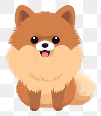 PNG  Pomeranian mammal animal pet. AI generated Image by rawpixel.