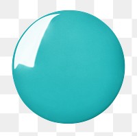 PNG Blue round button pin, transparent background