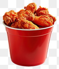 PNG Red bucket of fried chicken food ketchup animal.