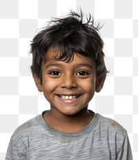 PNG Indian kid portrait happy photo.