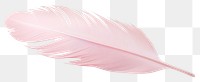 PNG Pastel pink feather white background lightweight accessories.