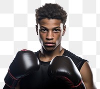 PNG African american teen boxing punching portrait sports.
