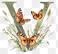 PNG The letter V butterfly animal insect.