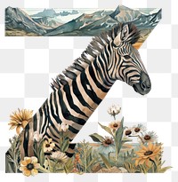 PNG The letter Z zebra art wildlife.