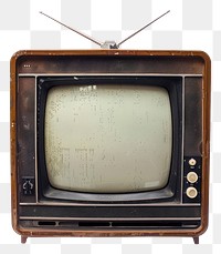 PNG Vintage television electronics hardware monitor.