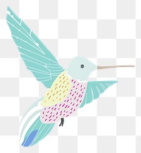 PNG Cute humming bird illustration hummingbird animal flying.