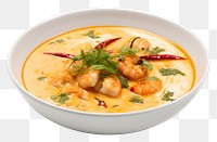 PNG Spicy Shrimp Soup seafood animal curry.
