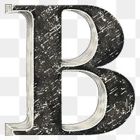 PNG Letter B font text pattern.