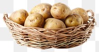 PNG Potatoes in a basket vegetable plant food.