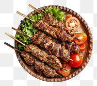 PNG Photo of kebab grilling meat food